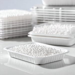 Ready Meal Container PBAT <b>PLA</b> Compound Pellets Food Grade Biodegradable Compostable High Rigidity for Thermoforming Packaging - Product Image 3