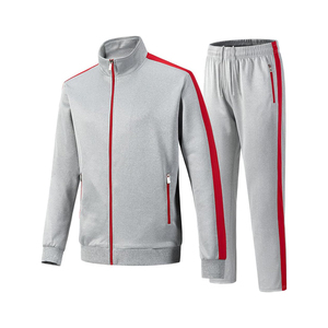 Conjunto Deportivo para Hombre, Amarillo, Manga Larga, Cierre de Cremallera, Cuello Alto, Color Sólido, Pantalones Deportivos Transpirables, Corte Regular, Primavera - Product Image 4