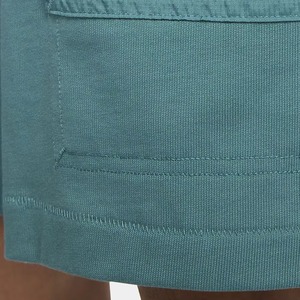 <b>Men's</b> Solid Teal Bermuda <b>Shorts</b> Sporty Elastic Waist Back <b>Zip</b> <b>Pocket</b> - Product Image 6