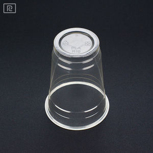 Riiqi 16oz 500ml R16 PLA Gobelet jetable en plastique transparent 96mm de diamètre Style simple Forme populaire pour l'industrie des boissons - Product Image 3