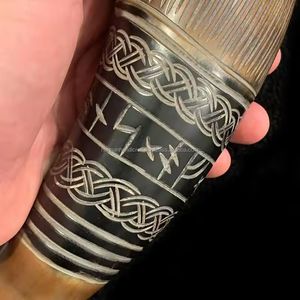 Corne soufflante naturelle de haute qualité meilleure exportation décorative d'artisanat à bas prix de l'Inde produit de vente en gros de vente chaude - Product Image 5