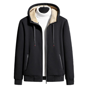 Ensemble de survêtement d'hiver pour homme de haute qualité avec sweat à capuche zippé et pantalon évasé, personnalisable, 100 % coton molletonné respirant, avec logo, pour le sport et la détente - Product Image 4