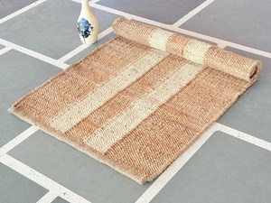 Alfombra de Yute Tejida a Mano, Fibra Natural, Decoración para el Hogar, Alfombra de Yute Hecha a Mano de Primera Calidad, Alfombra Ecológica Natural - Product Image 1