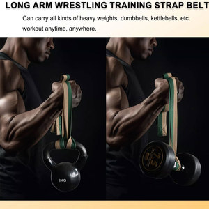 Correas de levantamiento de pesas para gimnasio, muñequeras con agarre extra, soporte para levantamiento de pesas, correas de muñeca para peso muerto, para hombres y mujeres - Product Image 6