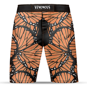 Shorts de combat MMA unisexe à imprimé numérique papillon, taille mi-haute, séchage rapide, en toile, décontractés - Product Image 2