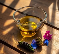 Minyak Jarak Murni Organik 100% Cold Pressed, Minyak Esensial Biji Jarak Segar Alami untuk Perawatan Pertumbuhan Rambut, Menutrisi, Bebas Heksana