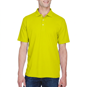 เสื้อโปโลผู้ชายสีม่วงคลาสสิก แขนสั้น ผ้าฝ้ายอ๊อกซ์ฟอร์ด สีพื้น กระดุมผ่าหน้า ทรงปกติ ผ้าทอ - Product Image 2