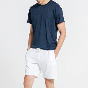 Pantalones Cortos Deportivos Casuales para Hombre, Cintura Elástica con Cordón, Mezcla de Algodón, Estilo Atlético, Personalizables, Holgados, para Gimnasio, Running y Deportes - Product Image 5