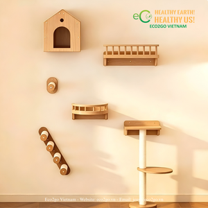Árbol para Gatos de Alta Resistencia con Múltiples Niveles y Postes para Rascar, Torre de Escalada para Gatos de Interior, Muebles para Mascotas de Eco2go Vietnam - Product Image 3