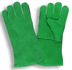 Guantes de Soldadura de Cuero Vacuno Rojo, Resistentes, para Protección Personal, con Resistencia a la Abrasión y Agarre Mejorado - Product Image 3