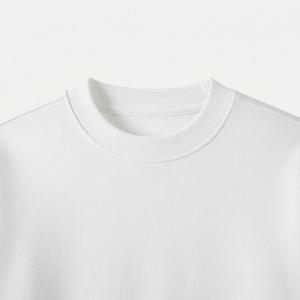เสื้อสเวตเชิ้ตคอกลมสีขาวสำหรับผู้ชาย ระบายอากาศได้ดี ทรงปกติ ผ้าถัก 100% คอตตอน สวมใส่สบายๆ สำหรับฤดูใบไม้ร่วง ราคาโรงงานขายส่ง - Product Image 4