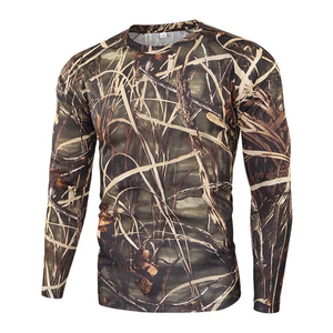 Camo Fitness <b>Shirt</b> Waterproof Windproof Quick Dry Oversized Hunting T-<b>shirt</b> Wholesale Custom 100% Polyester Camo T-<b>shirt</b> - Product Image 5