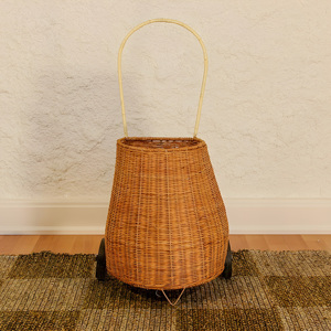 กระเป๋าใส่ของเด็กแบบล้อเลื่อน ทำจากหวาย ใช้เป็นกระเป๋าเดินทางไปโรงเรียน ตะกร้าเก็บของในห้องเด็ก ราคาถูกที่สุด - Product Image 4