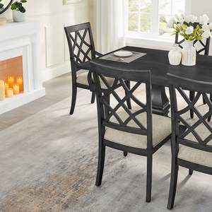 Metà del secolo retrò sedie da pranzo Set 2 comoda struttura in legno con tappezzeria di colore rovere scuro per cucina soggiorno ristorante - Product Image 5