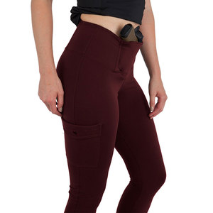 Leggings tactiques OEM pour femme avec poche dissimulée pour arme à feu, pantalon de compression pour transport dissimulé - Product Image 4