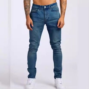 Jean pour homme le plus demandé, prix raisonnable, faible MOQ, coupe droite, denim élégant, style streetwear, coupe ajustée, délavé - Product Image 2