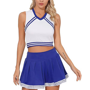Tenue de cheerleading vibrante et durable en textile athlétique, design confortable pour les compétitions scolaires - Product Image 1