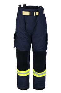 Combinaison de lutte contre l'incendie résistante aux hautes températures pour les pompiers Veste et pantalon en nylon structurel Vêtements résistants au feu - Product Image 3