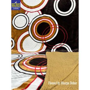 Manta de Franela Raschel de Lujo Estilo Americano, 1.7 kg, Suave y Cálida para Invierno, Cubrecama Doble, Tejida en Algodón y Seda con Estampado para Uso Doméstico - Product Image 1