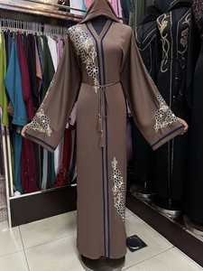 2026 Dubai Style Vintage Handmade Breathable Abaya Traditional Islamic Women's Saudi Arabian Lightweight Maxi Length Ramadan - Product Image 6