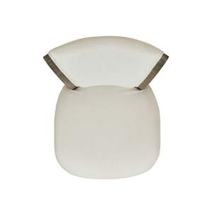 Enry 27 \ "sgabello da banco girevole senza braccioli in lino bianco naturale - Product Image 6