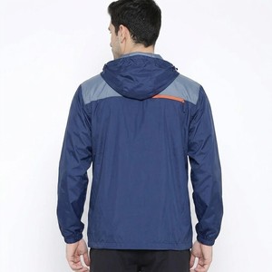 Mens Contrast Panel Windbreaker <b>Jacket</b> Full Zip <b>Lightweight</b> Sports <b>Running</b> Outdoor Casual Breathable <b>Jacket</b> With Zip Pockets - Product Image 2