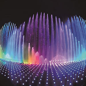 Horticlub Spectacle de Fontaines Musicales Extérieures Grandes Fontaines Dansantes Colorées Lumières LED Design Flottant Construction en Acier Inoxydable - Product Image 3