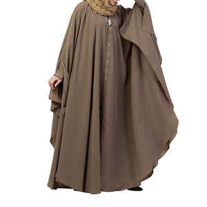 Abaya Elegante para Mujer, Tallas Grandes, Color Personalizado, Secado Rápido, Transpirable, Vestido Largo Islámico, Servicios OEM, Primavera, Alta Calidad, Oferta - Product Image 5