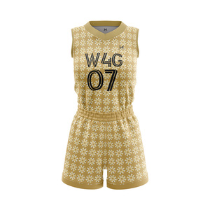 Ensemble short et maillot de basket pour femmes adultes, personnalisable avec le nom de l'équipe, impression par transfert thermique, respirant, anti-humidité, séchage rapide - Product Image 1