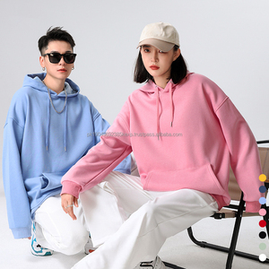 Sweatshirts à capuche en coton uni de haute qualité unisexe surdimensionné personnalisé de grande taille 5XL pour hommes - Product Image 3