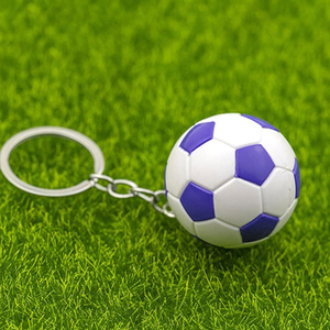 Llavero de cuero genuino personalizado con logo, estilo vintage, de fabricante, metálico, para equipos deportivos de fútbol, llavero de fútbol con bola giratoria - Product Image 4