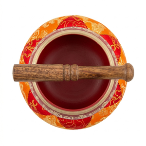 Cuenco Tibetano Tradicional Nepalí - Cuenco de Sonido Metálico Hecho a Mano para Aliviar el Estrés y la Ansiedad - Product Image 2