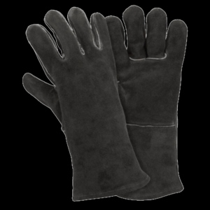 Gants de soudage anti-vibration en cuir de vachette pleine fleur haute performance, avec manchette de sécurité, ignifuges et durables - Product Image 2