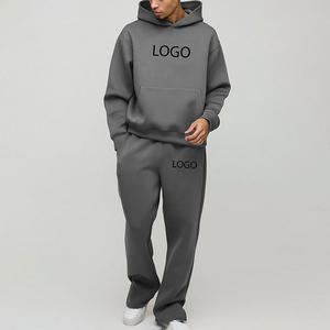 2026 New Custom <b>Oversized</b> Tracksuit Streetwear Sun Faded Striped Pullover <b>Hoodie</b> and Sweatpants Set <b>Oversized</b> Sweat Suit for Men - Product Image 1