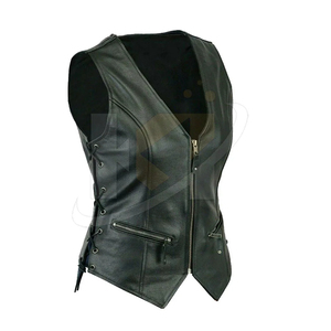 Chaleco de Cuero para Mujer de la Mejor Calidad, con Cierre, Impermeable, Logotipo Personalizable, OEM, Venta al Por Mayor, Precio Bajo, Alta Visibilidad, Ropa Exterior de Algodón - Product Image 2