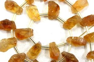 21pcs Citrine Naturelle Cristal Brut Pierre Précieuse Jaune Forme d'Étoile Inégale Top Side Drill pour la Fabrication de Bijoux en Gros - Product Image 2