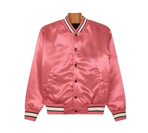 Custom Satin Varsity <b>Jacket</b> OEM Embroidered <b>Baseball</b> <b>Jacket</b> Unisex Bomber <b>Jacket</b> Private Label Streetwear Coat - Product Image 5