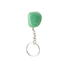 High quality Crystal Keychain Green aventurine Tumbled <b>Key</b> Chine Natural Stone <b>Key</b> <b>Holder</b> Gifts for Women <b>Key</b> <b>Chain</b> wholesale - Product Image 2
