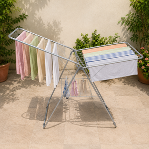 Heavy Duty Foldable Iron Clothes Drying Rack Indoor Outdoor Laundry Stand Space Saving Garment Dryer Rack Home Balcony Organizer - Product Image 2