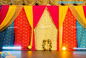 Super draperies de nuit colorées Mehndi pour décoration, beau Design élégant pour décoration de nuit Mehndi - Product Image 4