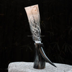 Corne à boire Viking polie à la main Meilleur prix Souvenir de style animal pour vin bière boissons froides de Falak World Export - Product Image 6