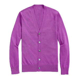 Cardigan d'hiver épais anti-rides couleur personnalisée avec logo frontal pour les sororités, les fraternités et les styles streetwear - Product Image 3