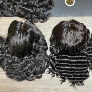 Article d'été tendance Extensions de cheveux vietnamiens doux et bouclés abordables Pixie Vendeur de cheveux vierges Perruques Full Lace Front sans colle - Product Image 2