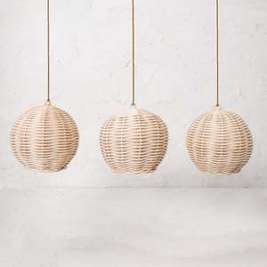 Boule décorative en rotin tressé, meilleur choix pour les décorations suspendues, boules en bois, ornements de Noël - Product Image 2