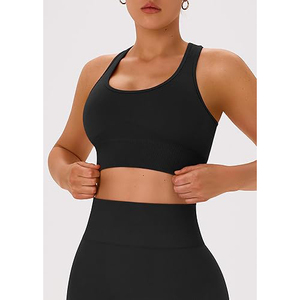 Ensemble de sport sans couture pour femme : soutien-gorge de sport et leggings taille mi-haute, tenue de fitness et yoga avec TISSU INNODATIONNEL et EXTENSIBILITÉ ACTIVE - Product Image 6