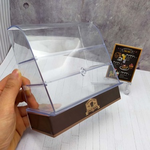 บ้านตุ๊กตาพลาสติกขนาดเล็กสำหรับทุกเพศเฟอร์นิเจอร์ขนาด1:12ตู้โชว์เค้กและคุกกี้ของเล่นบ้านตุ๊กตาพลาสติก - Product Image 3