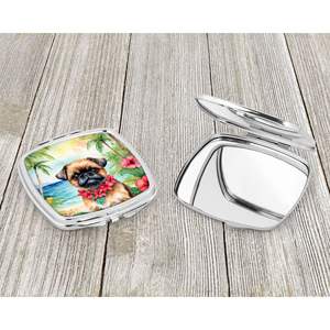 Women and Girls' Travel Makeup <b>Mirror</b> Brussels Griffon Luau Compact Decorative Folding Handheld <b>Pocket</b> Size Gift - Product Image 3