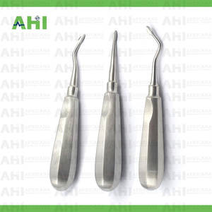 Juego de Elevadores Dentales Manuales Profesionales de Acero Inoxidable, Kit de Instrumentos Quirúrgicos para Extracción de Dientes, Agarre Ergonómico, 3 Piezas - Product Image 2