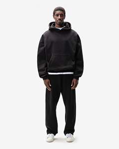 Sweats à capuche zippés personnalisés très tendance, en coton épais 100 %, coupe oversize unisexe à épaules tombantes - Product Image 3