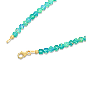 Top Selling Natural Opal Stone Bead <b>Choker</b> 925 <b>Silver</b> Necklace New Design for Spring Summer for Weddings - Product Image 3